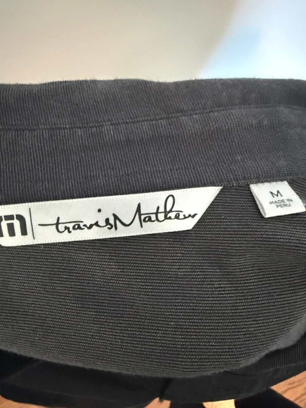TravisMathew Trump National Bedminster Men’s Dark Gray Golf Polo Shirt Size Med - Picture 4 of 6